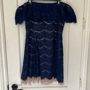 Francesca’s Blue Lace Dress